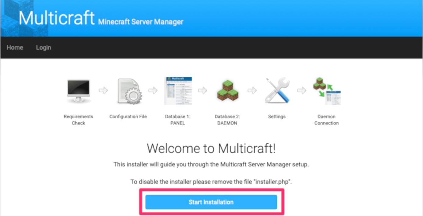 Multicraft Installer. Multicraft Installer.